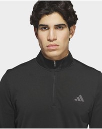 adidas Performance - PERFORMANCE TEXTURE QUARTER-ZIP SWEATSHIRT Mens