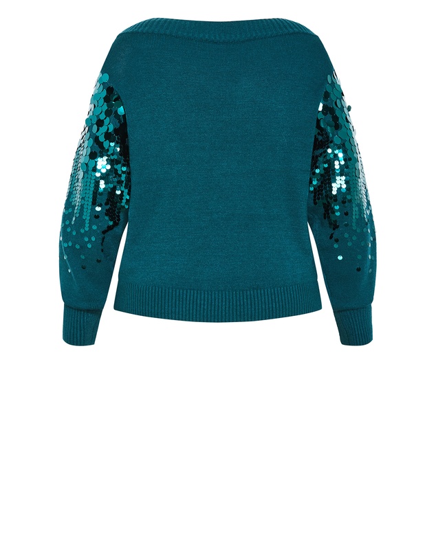 City Chic - Braylin Sequin Jumper