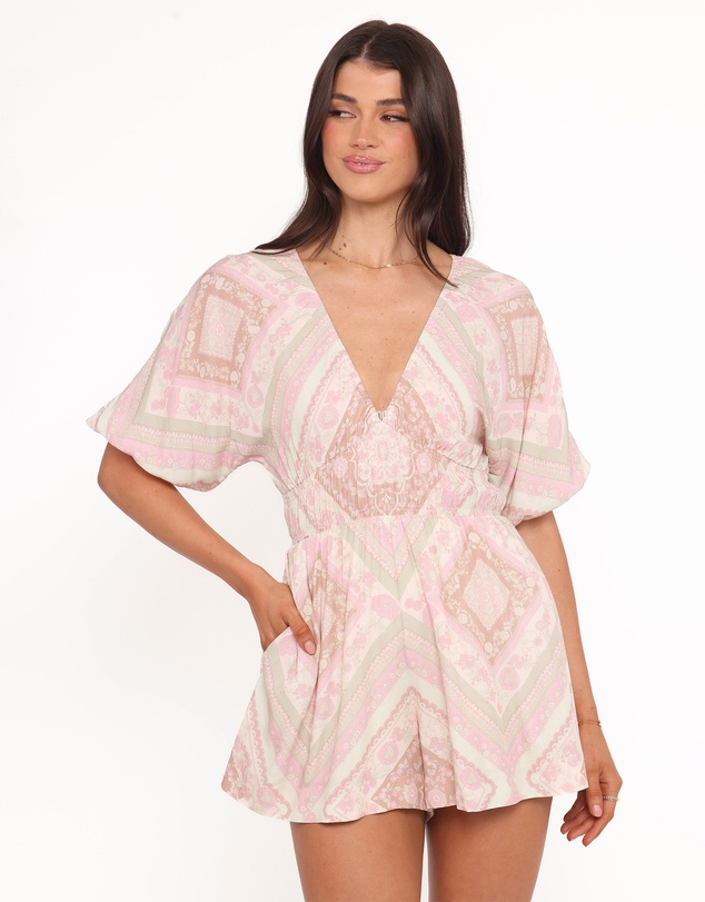 Petal & Pup - Jennifer Playsuit - Sage Paisley