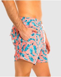 Tolu Australia - Orange Boardshorts with Whale Sharks
