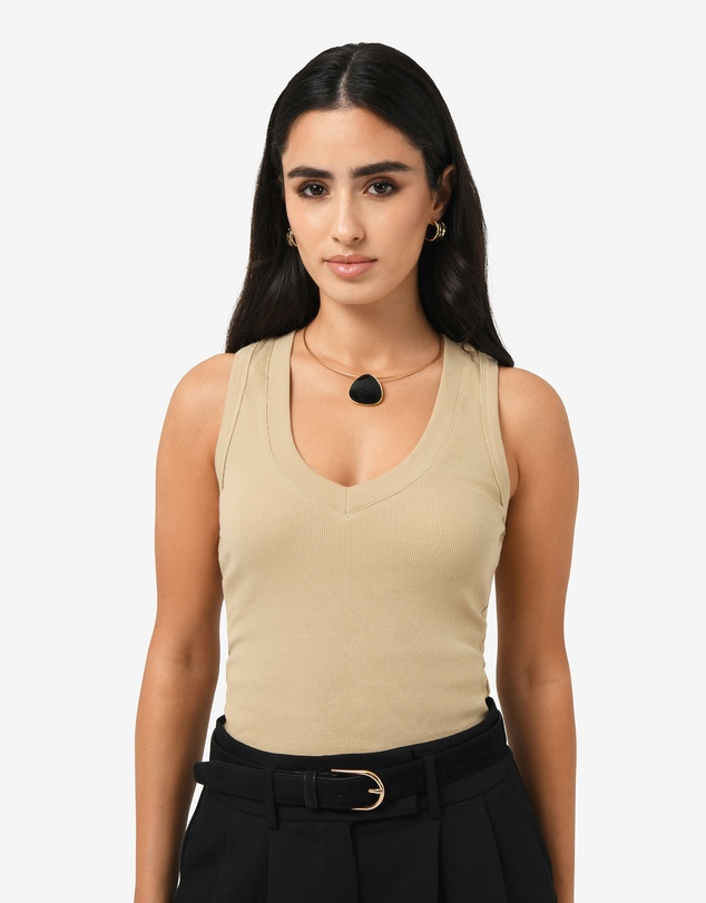 Forcast - Devon V-Neck Singlet