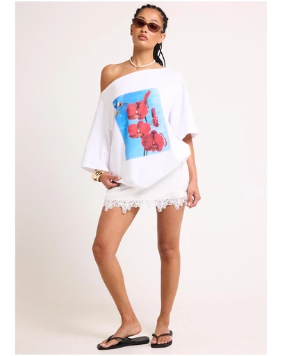 Subtitled - Adria Lace Mini Skirt