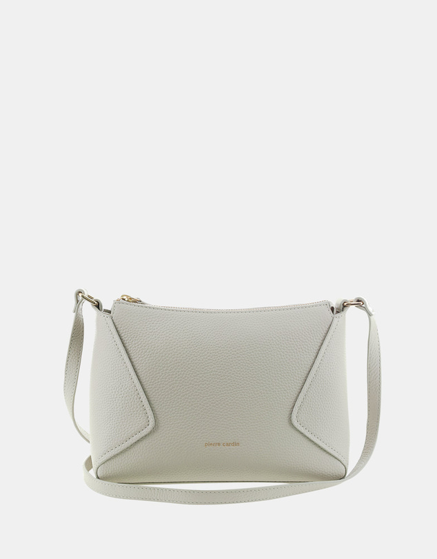 Pierre Cardin - Pierre Cardin Genuine Leather Soft Pebbled Crossbody Bag