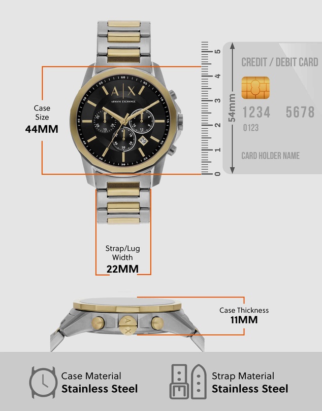 Armani Exchange - Two Tone Choronograph Watch