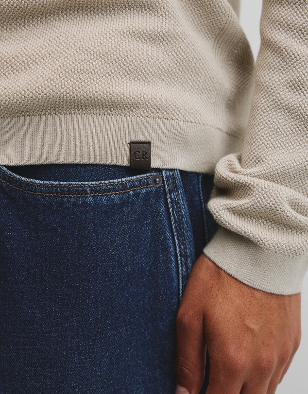 Country Road - Australian Good Earth Cotton Pique Crew Neck Knit