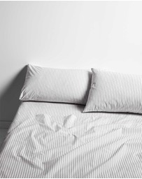 Aura Home - Ticking Stripe Sheet Set