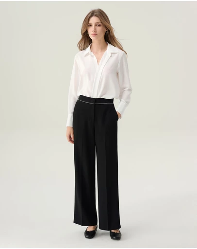 IDA+S - Dahlia Pleated Button Down Blouse