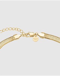 Rosefield - Large Snake Gold-Tone Necklace