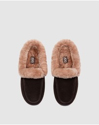 EVERAU - Australian Shepherd Ugg Noelle Cow Suede Upper Loafer Oxfords Flats