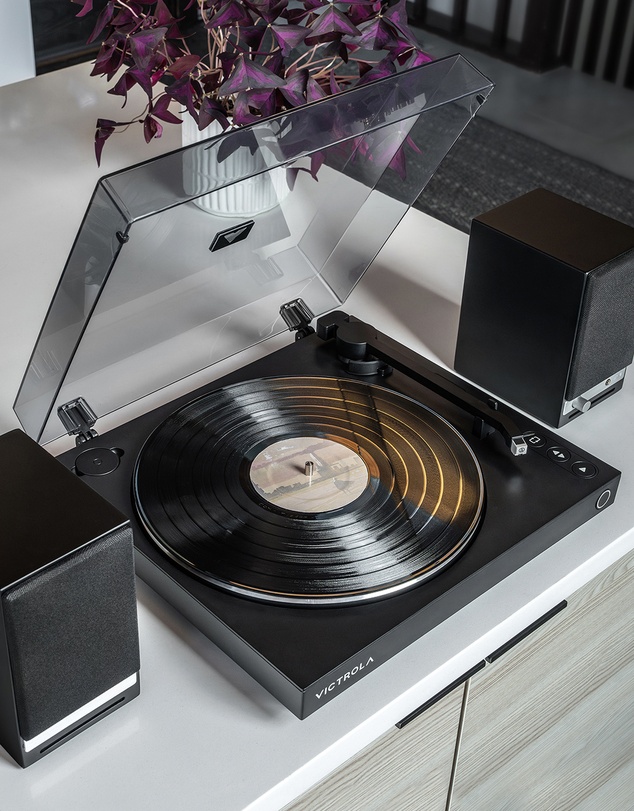 Victrola - Victrola Automatic Turntable - Black