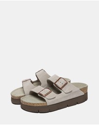 EVERAU - EverAU Ugg Sandal Platform Cow Suede Upper Sandals