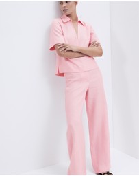 UNISON - Collared Linen Top