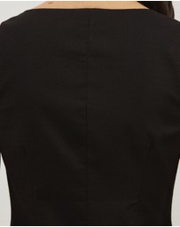 Atmos&Here - Solene Linen Blend Boat Neck Vest