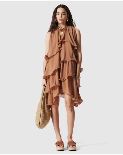 & Other Stories - Sleeveless Frill Mini Dress