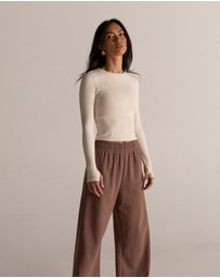HyperLuxe The Label - Contour L/S Top