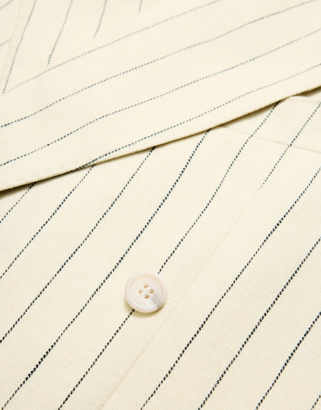 Calibre - Striped Double-Breasted Suit Jacket Bone
