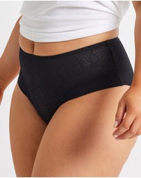 Kayser - 2 PK Sleek & Smooth Lace Hi Cut