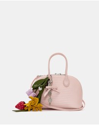 Self Portrait - Lizard Leather Toast Mini Bag
