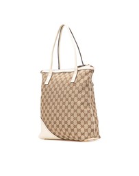 Pre-Loved by Azura Reborn - Pre-Loved gucci Elegant Tote Bag with Top Zip Closure and Logo Accent