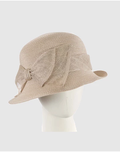 Max Alexander - Summer Beige Cloche Hat