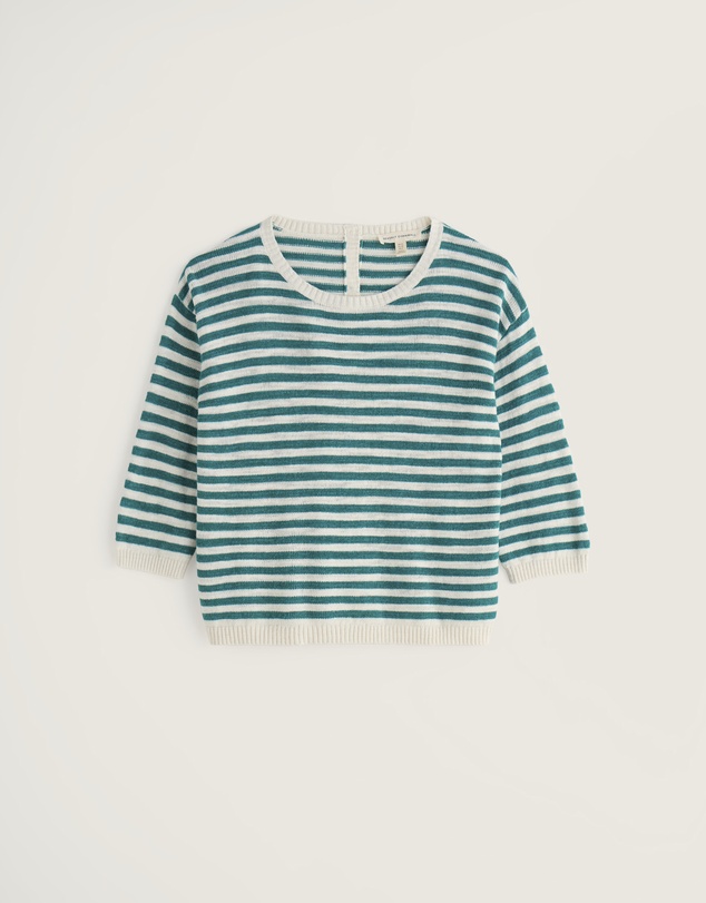 Seasalt - Seasalt Cornwall Blue Knavock Striped Jumper