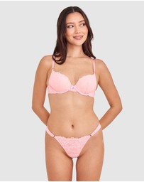 Bras N Things - Bethany Essentials Contour Plunge Bra - Light Pink
