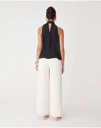 Forcast - Shelby Draped Sleeveless Top