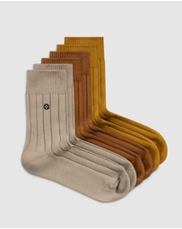 Sockdaily - Warm 6 Pack Quarter Socks