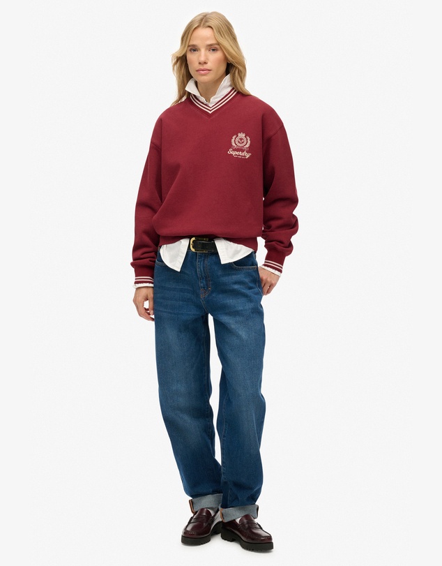 Superdry - Country Club Loose V Crew