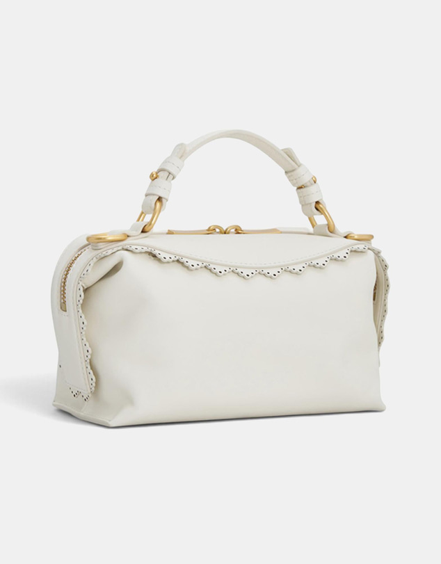 Oroton - Mica Broidery Mini Bowler Bag