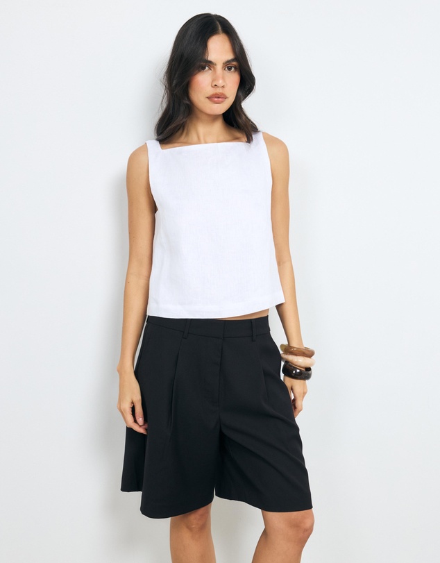 AERE - Thea Linen Tank Top