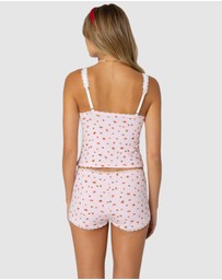 EDIKTED - Strawberry Girl Printed Tank Top