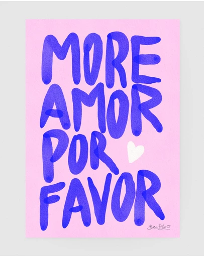 Inka Arthouse - More Amor Por Favor Art Print