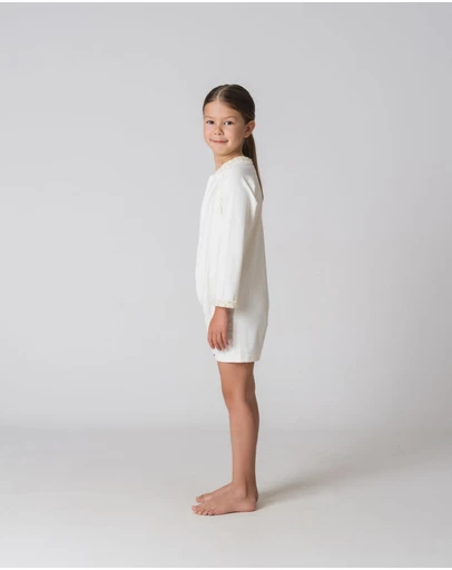 Fiola Rose Swim - Kids Sunsuit in Ivoire Perlé