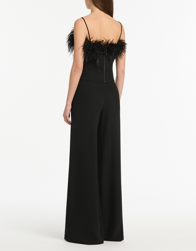 Carla Zampatti - Black Crepe Palazzo Pant