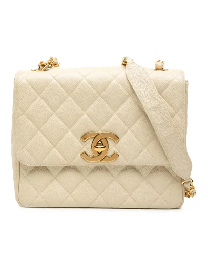 Pre-Loved by Azura Reborn - Pre-Loved XL CC Quilted Caviar Square Single Flap