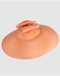 Max Alexander - Saucer Coral Racing Fascinator Hat