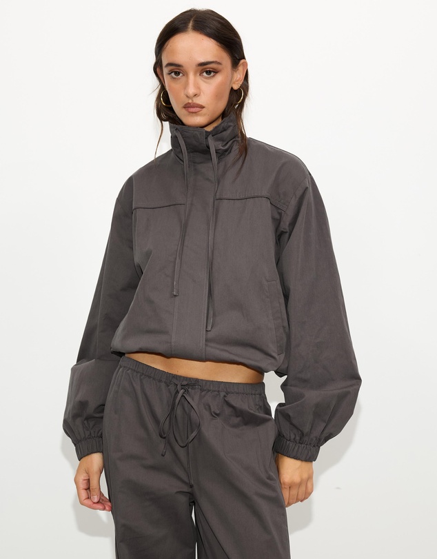 Dazie - Copper Funnel Neck Tech Jacket