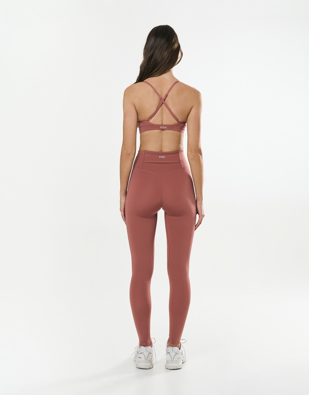 STAX. - Crossback Sports Crop Astryx - Rust