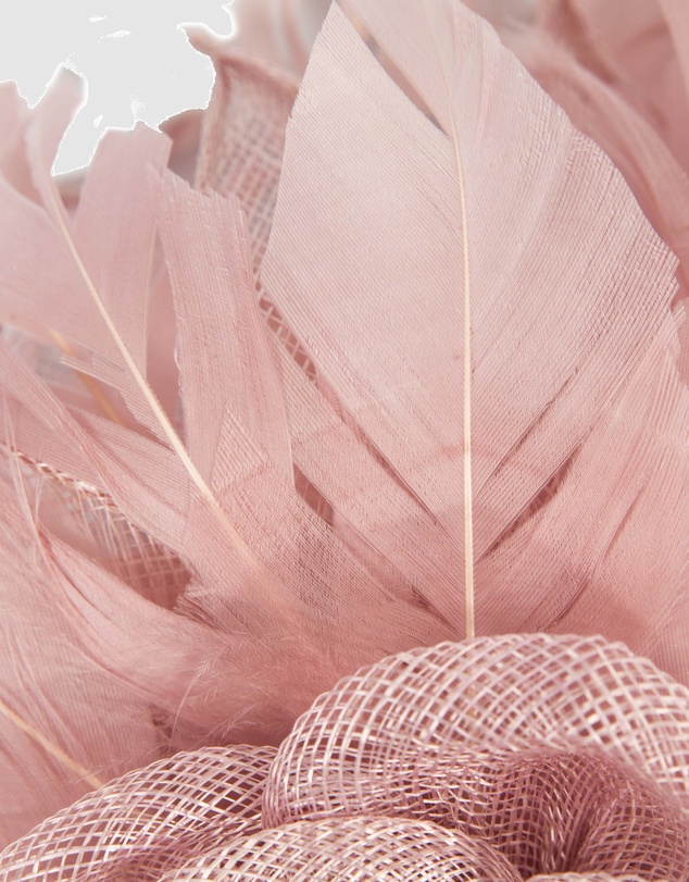 Max Alexander - Modern Dusty Pink Racing Fascinator