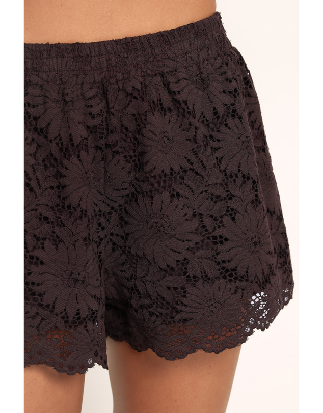 Petal & Pup - Nicki Lace Short Set - Chocolate Brown