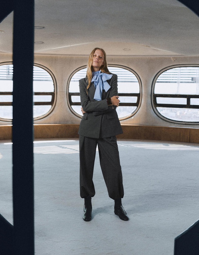 M.N.G - Pleated Check-Print Suit Trousers