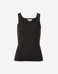 Ceres Life - Zaeli Contour Rib Square Neck Tank