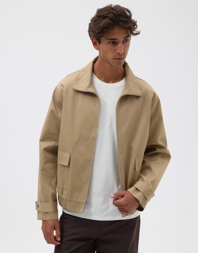 AERE - Maddox Cotton Twill Funnel Jacket