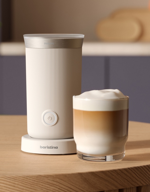 Philips - Baristina Milk Frother Cloud White