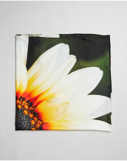 Lindsay Nicholas New York - African Daisy Bloom Silk Scarf