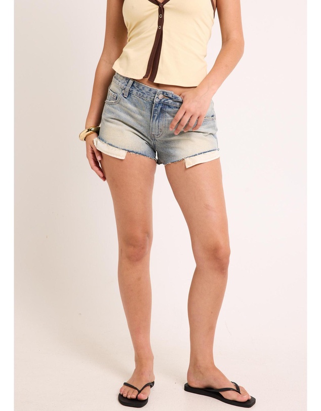 Insight - Presley Low Slashed Denim Shorts
