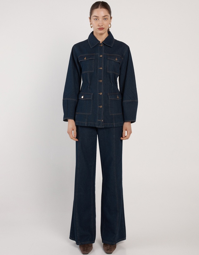 Fate + Becker - Wren Denim Sculpted Jacket