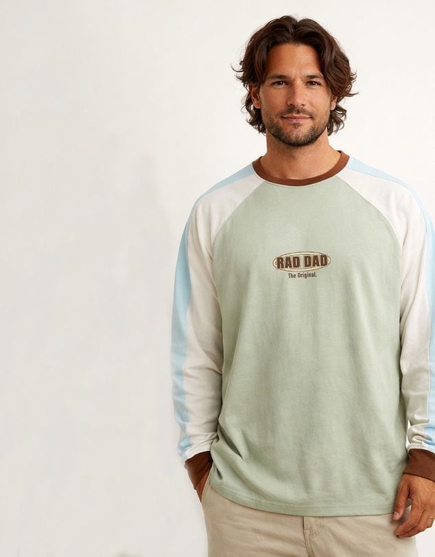 Banabae - Rad Dad Long Sleeve Spliced Tee