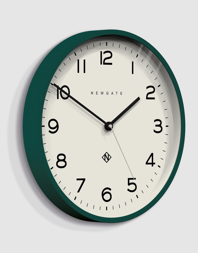 Newgate - Newgate Number Three Echo Wall Clock Green